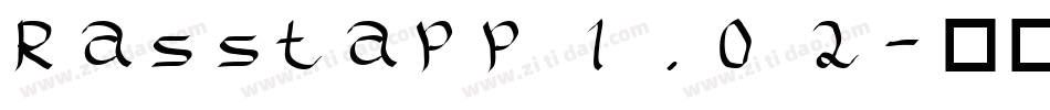 Rasstapp 1.0 2字体转换